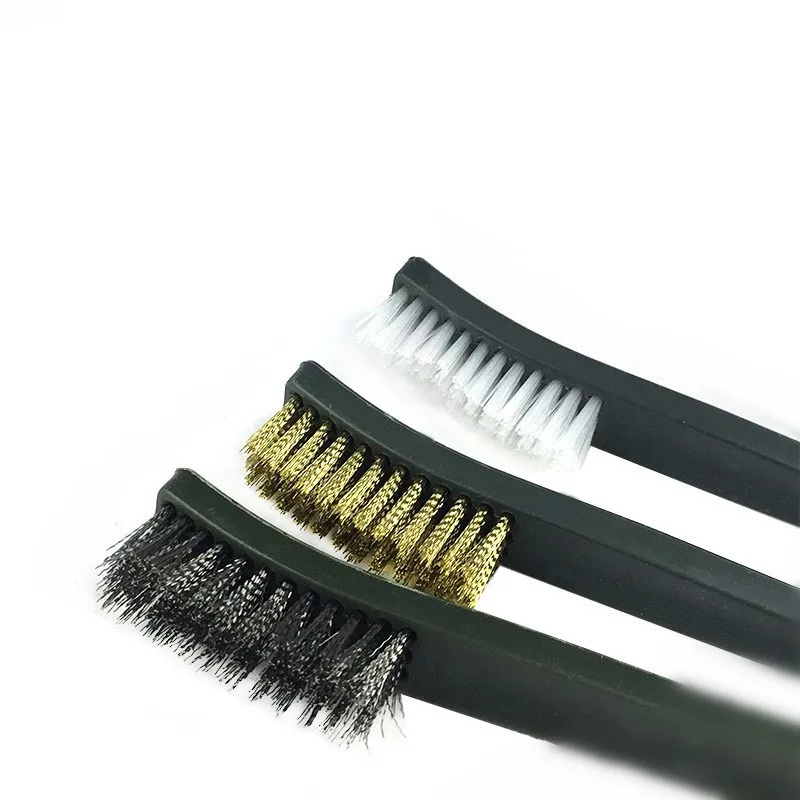 3/4/7 Pcs 1 Set Wire Brush Bore Nylon Universal Double Cleaning Tools Kit for Hunting Gun Tactical Rifle Pistol Hand Rod Cleaner