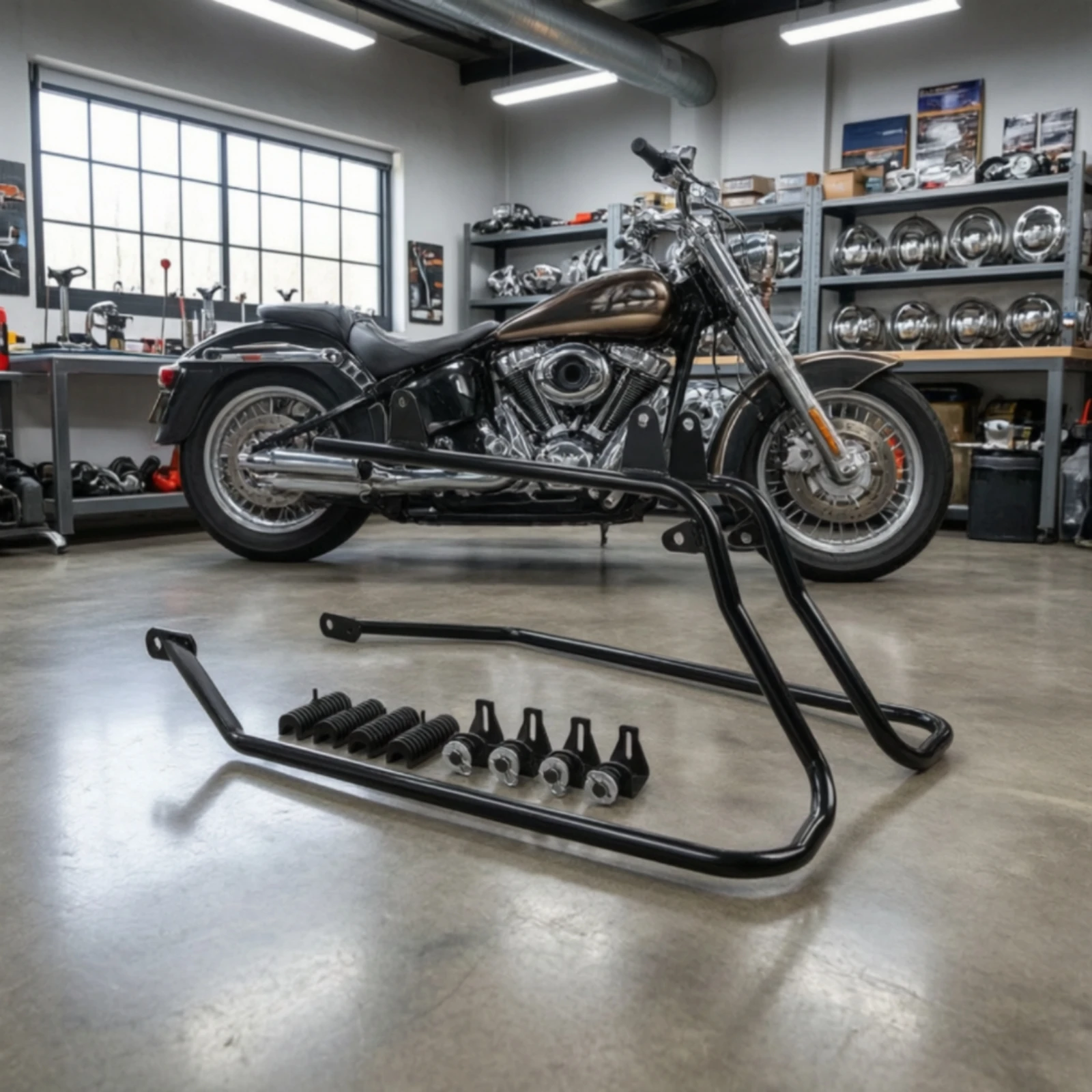 Saddlebag Conversion Bracket Easy Installation Saddlebag Mounting Bracket Kit Side Case Support Rack Bolt-on for Cruiser Owners