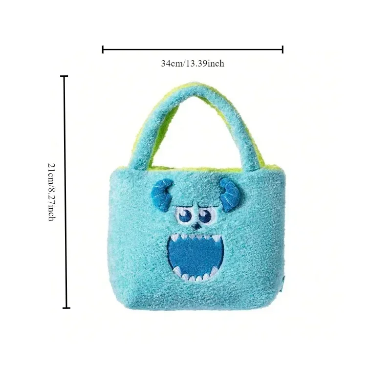 Disney Series Kawaii Sullivan Plush Carnival Double Bread Cute Portable Network Red Sun Girl Heart Cartoon Commuting Funny Bag