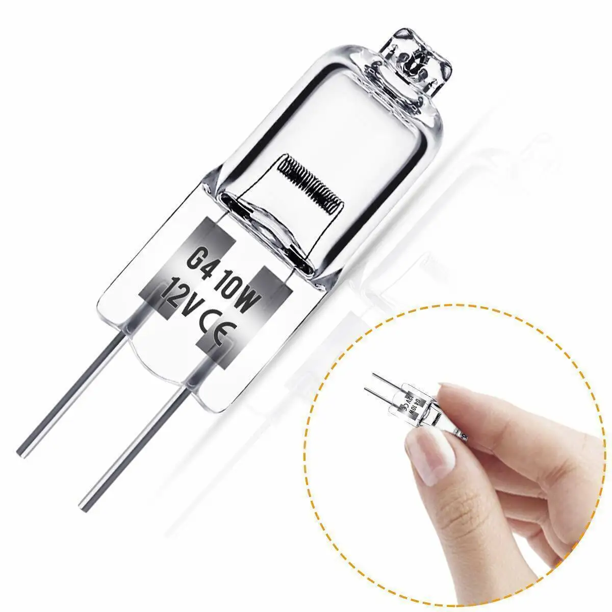 G4 Halogen Bulb 12V 10W  Capsule Lamps Oven Light Cooker Bulbs 2-Pin Bulb Reading Light Bi-Pin Warm White Replace LED Lamp