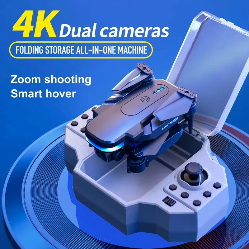 KY910 Drone 4K HD Dual Camera Drones WlF FpV  Mini Folding  Quadcopter inteligent Fixed Height Remote-Controled Dron Toy Gift