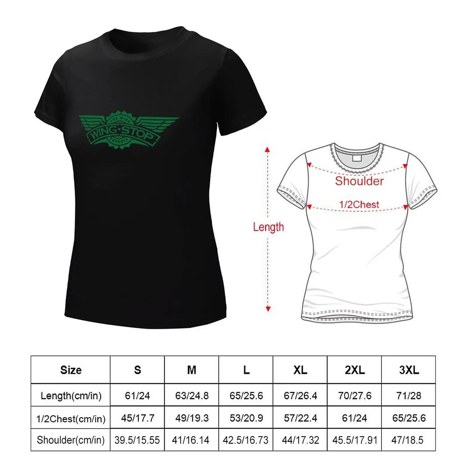 T-shirt Wingstop t-shirt manica corta abbigliamento femminile t-shirt abito per donna taglie forti