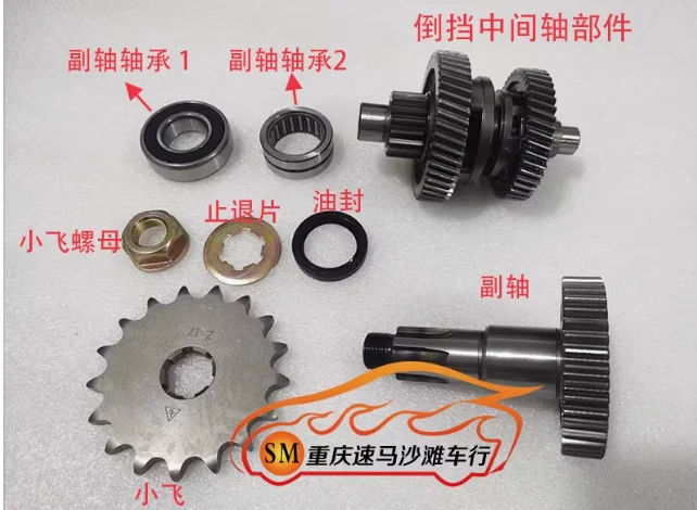 Engranajes rodamientos de sello de aceite engranaje para piñón de cadena LONCIN ATV LC162FMK LX200-M 200cc LX200AU Quad GoKarts
