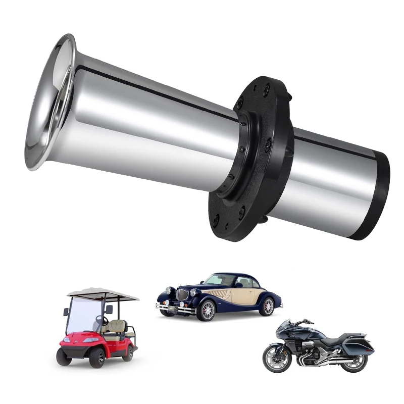 

110Db 12V large chrome plated retro loud classic air horn car horn hot selling market trend car horn