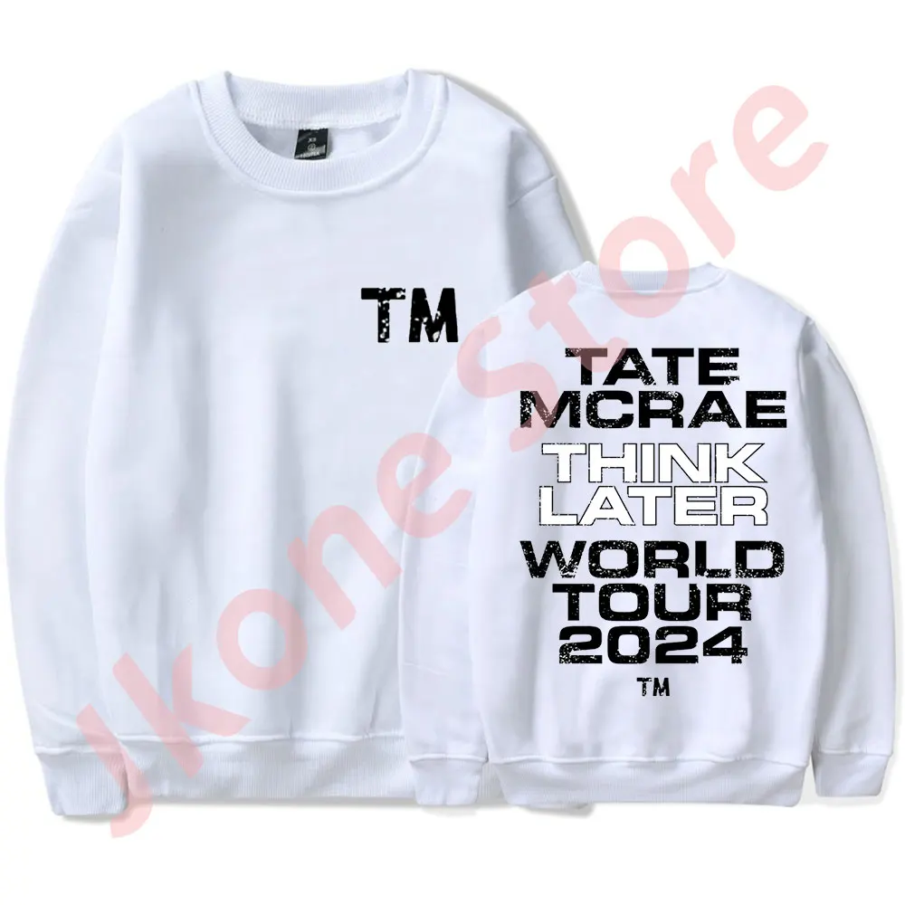 Tate McRae T8 World Tour Merch Crewneck Sweatshirts New Logo Long Sleeve T-Shirts Unisex Fashion Streetwear