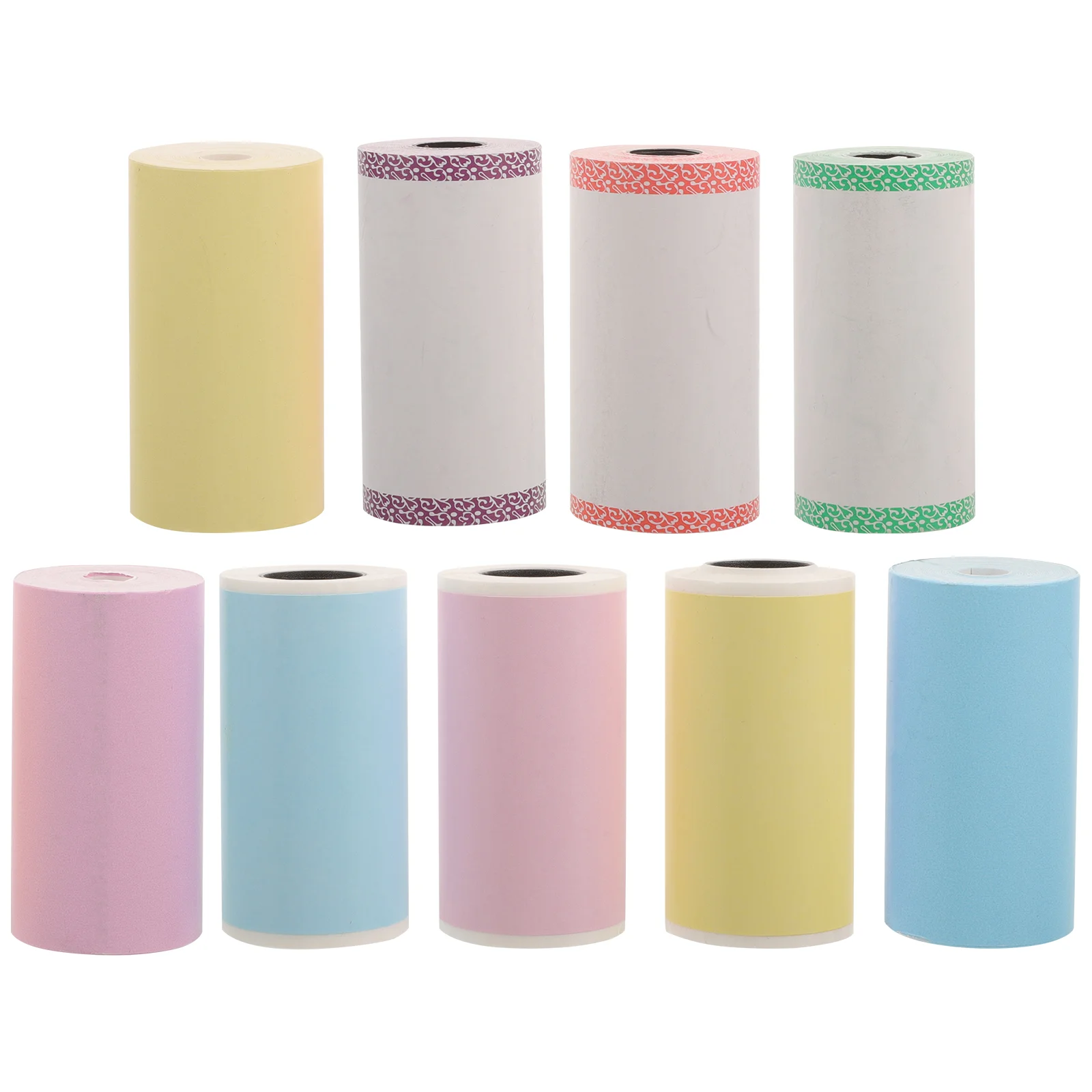 9 Rolls Thermal Paper Stickers Name Tag Printing Labels for Printer Mini Printers
