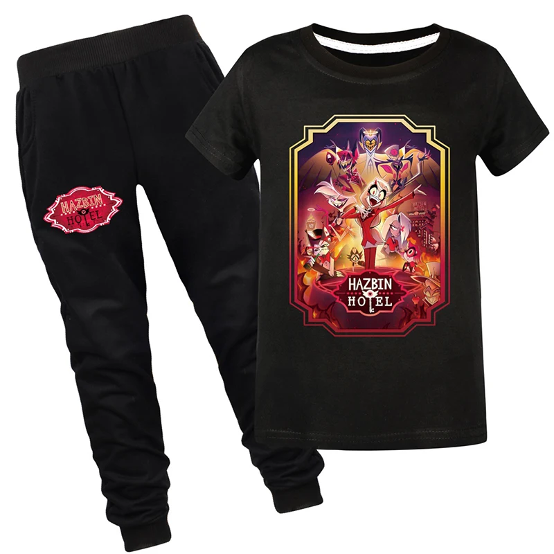 Hazbin Hotel - Poster Art Children's Motion T-shirt + Trousers