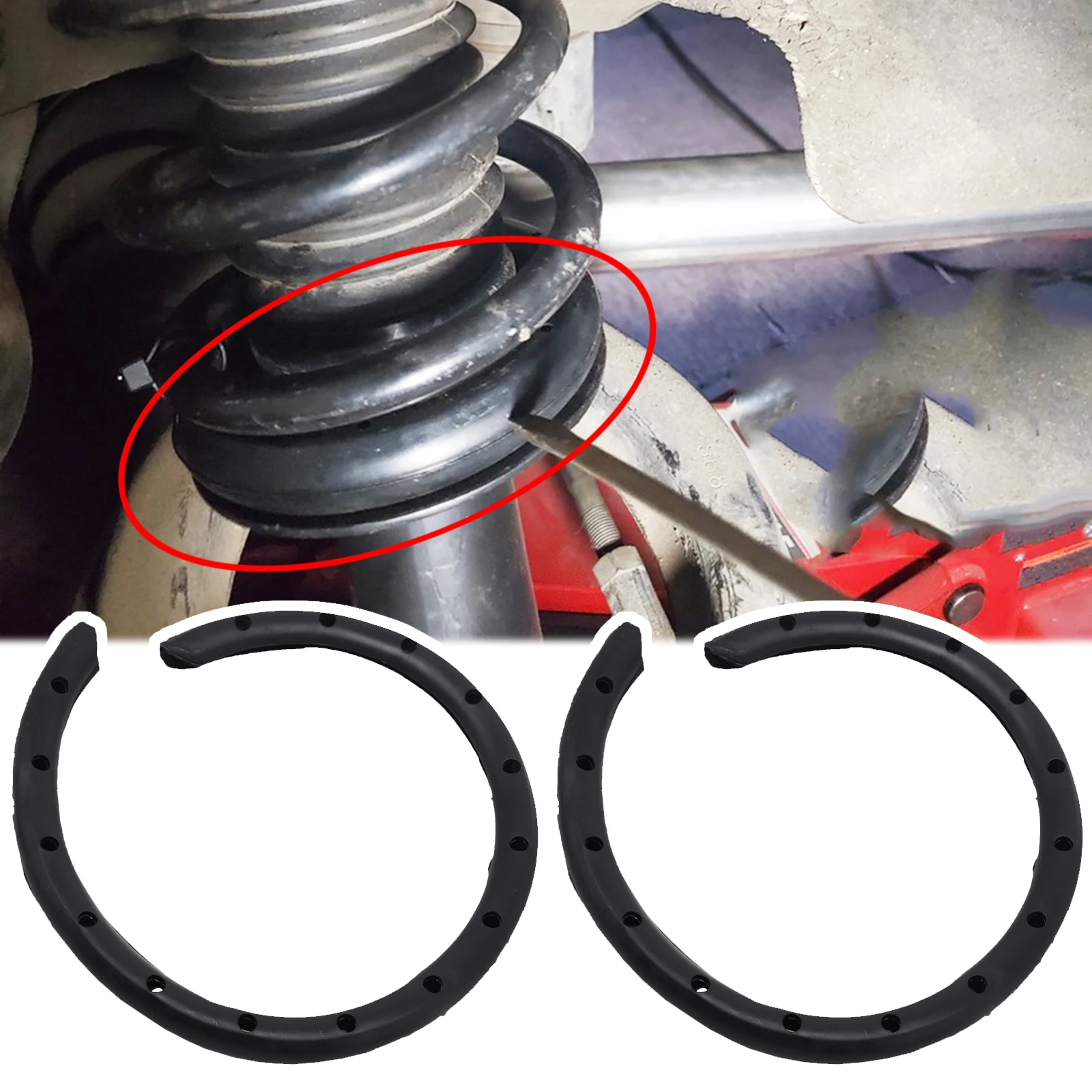 Car Front Rear Coil Spring Insulator Steering Sleeve Shock Absorption Universal For kia Subaru Mazda Mitsubishi Hyundai Ford