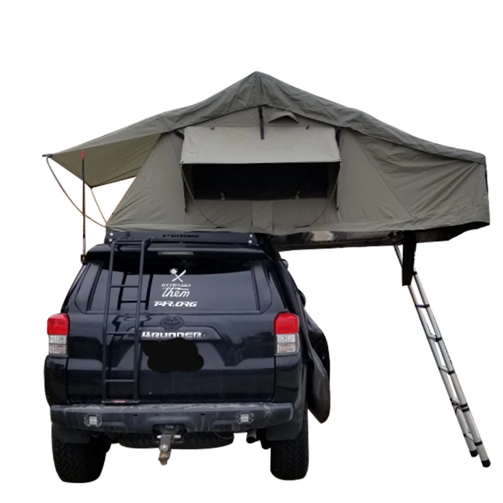 High Quality Aluminum Car Outdoor Rooftop Tent Camping 3-4 Person Roof Top Tent Soft Shell