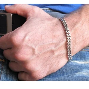 Vnox Temel 3/5/7/9 / 11mm Geniş Curb Küba Link Zinciri Bilezikler erkekler için, kadın Takı, Antialerji, Paslanmaz Çelik Hediyeler, Bilezikler Bilezik alerjilerinin en iyi 10 satışı-no. 9