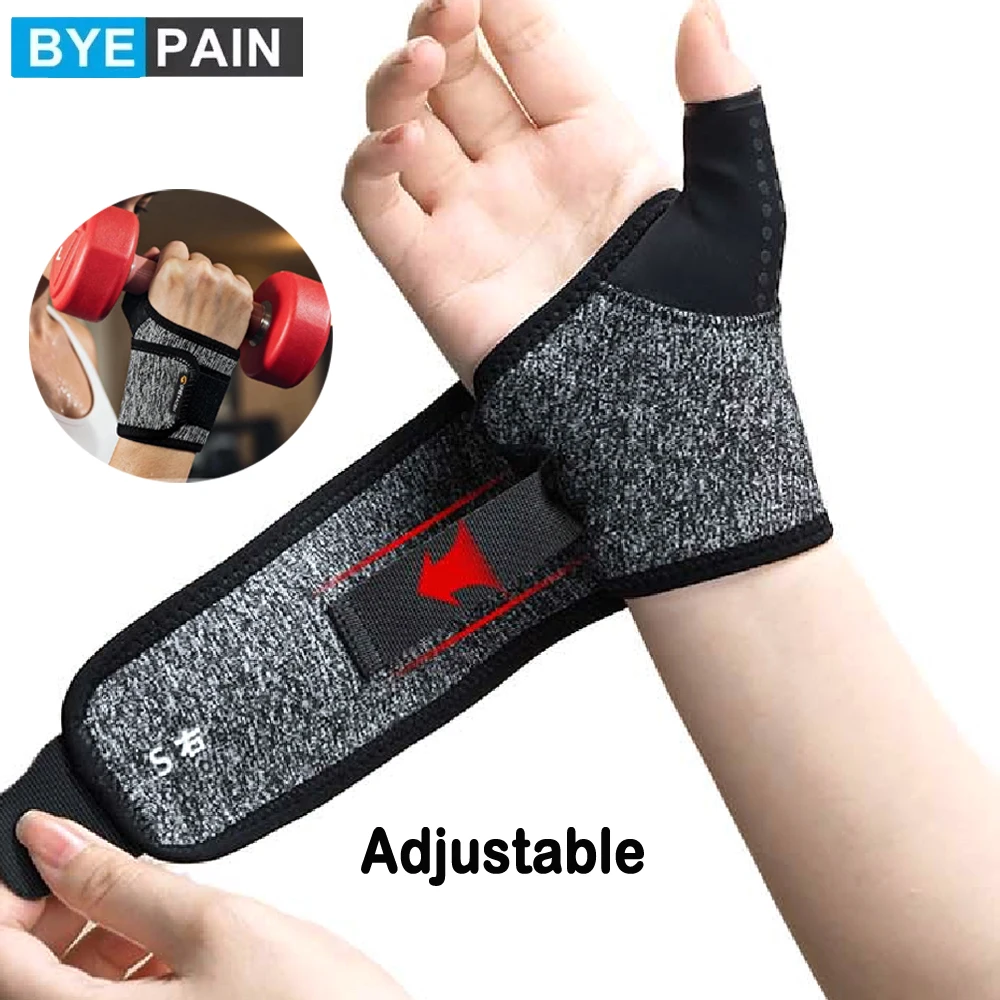 

1Pcs Adjustable Wrist & Thumb Support Brace for Men Women, Compression Hand Strap for Carpal Tunnel, Tendonitis, Arthritis