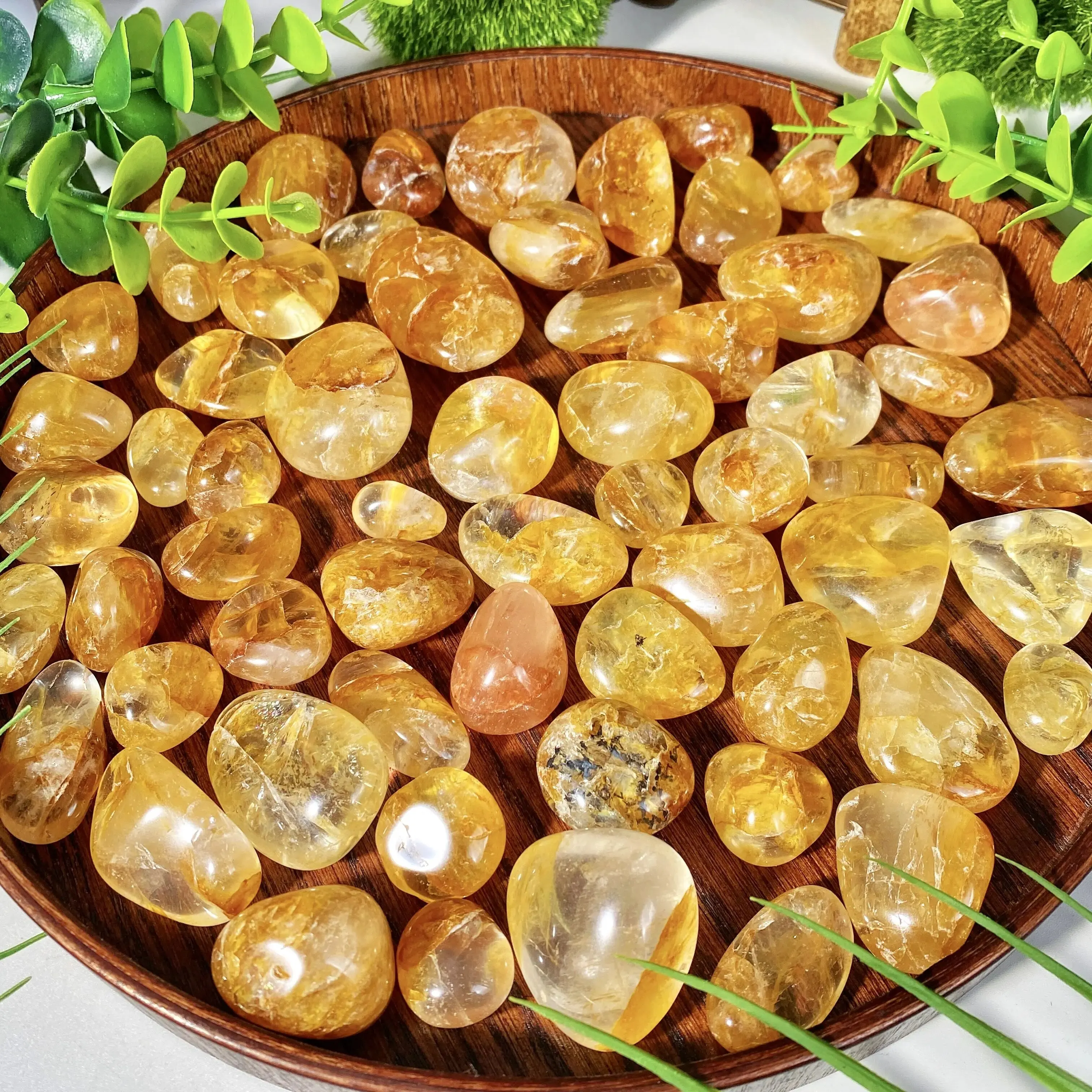 5PCS 10-50mm High Quality Golden Healer Natural Tumbled Crystal Stones Natural Crystals Chip Quartz Minerals,Gemstones,Glitter