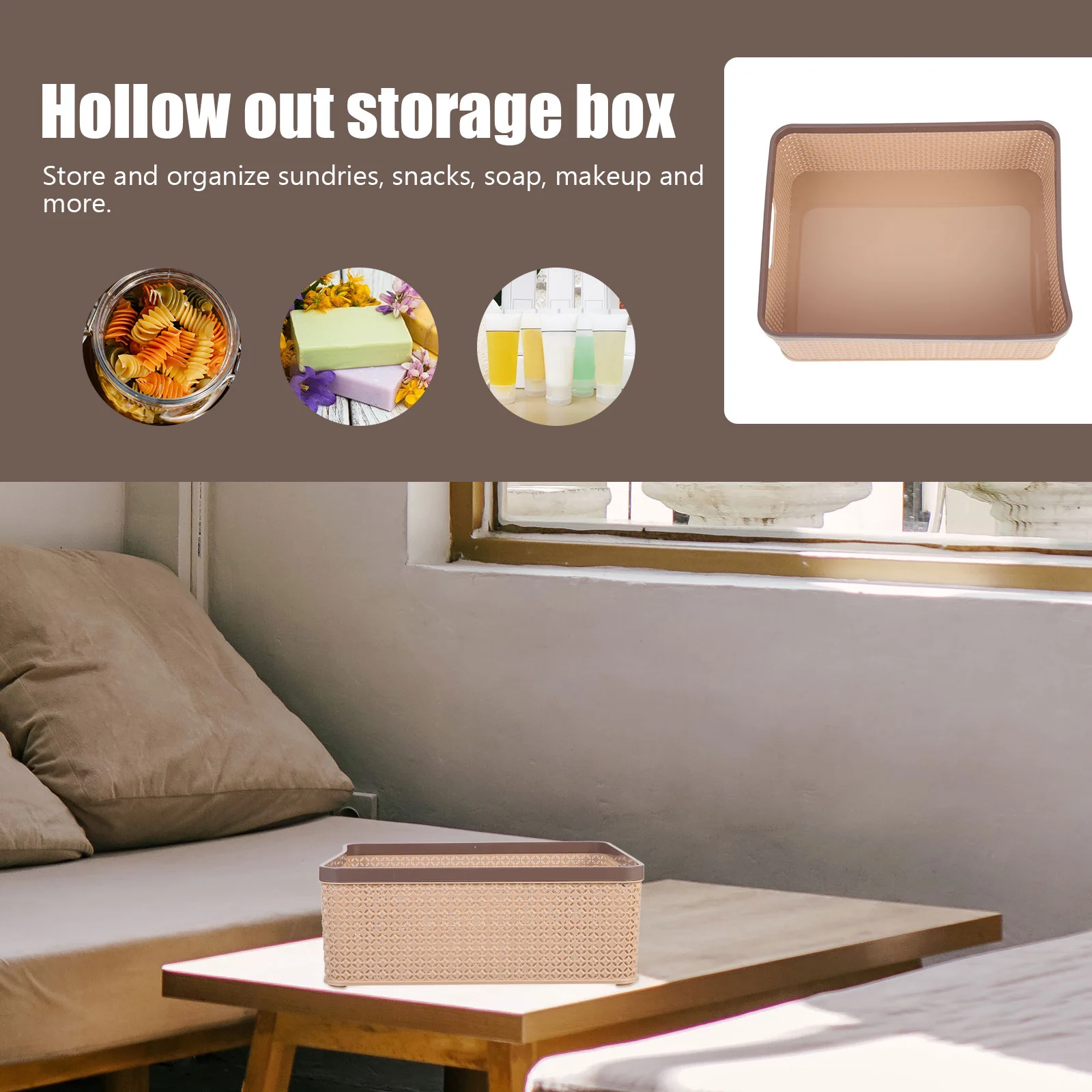 Storage Box Desktop Basket Delicate Sundry Plastic Sundries Toy Household Home Supplies Organizer