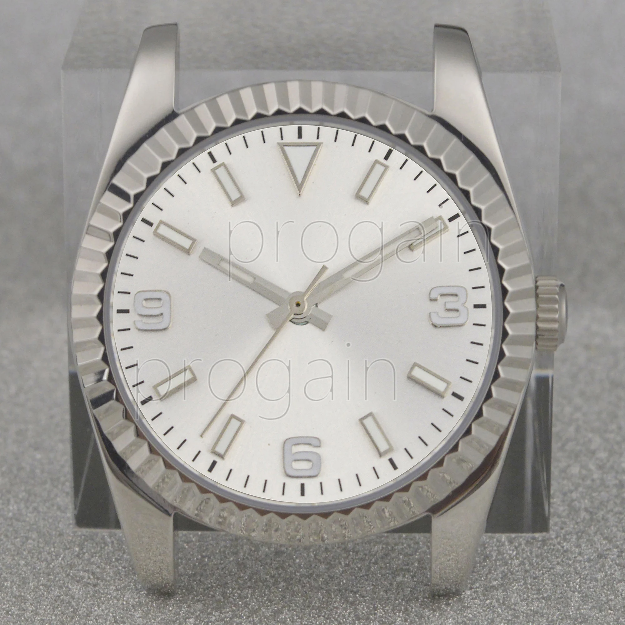 Datejust NH35 무브먼트 교체 부품 모드용 스테인리스 스틸 시계 케이스, DIY NH35 시계 케이스, 야광 핸드 다이얼, 36mm, 39mm