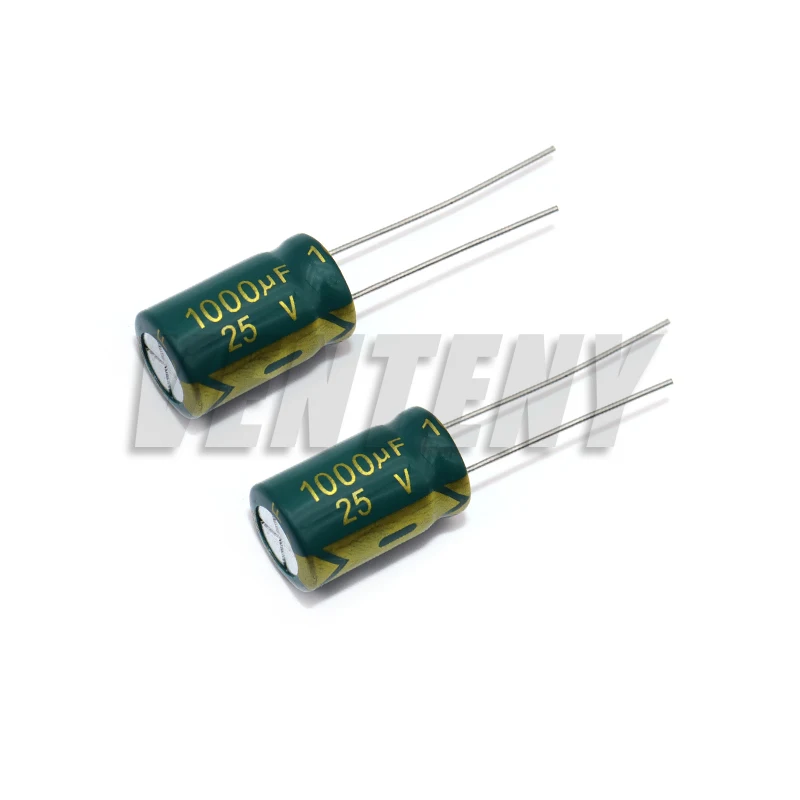 10 قطعة/الوحدة منخفضة ESR/مقاومة عالية التردد 25 فولت 35 فولت 50 فولت 1000 فائق التوهج الألومنيوم مُكثَّف كهربائيًا التسامح 20% #4