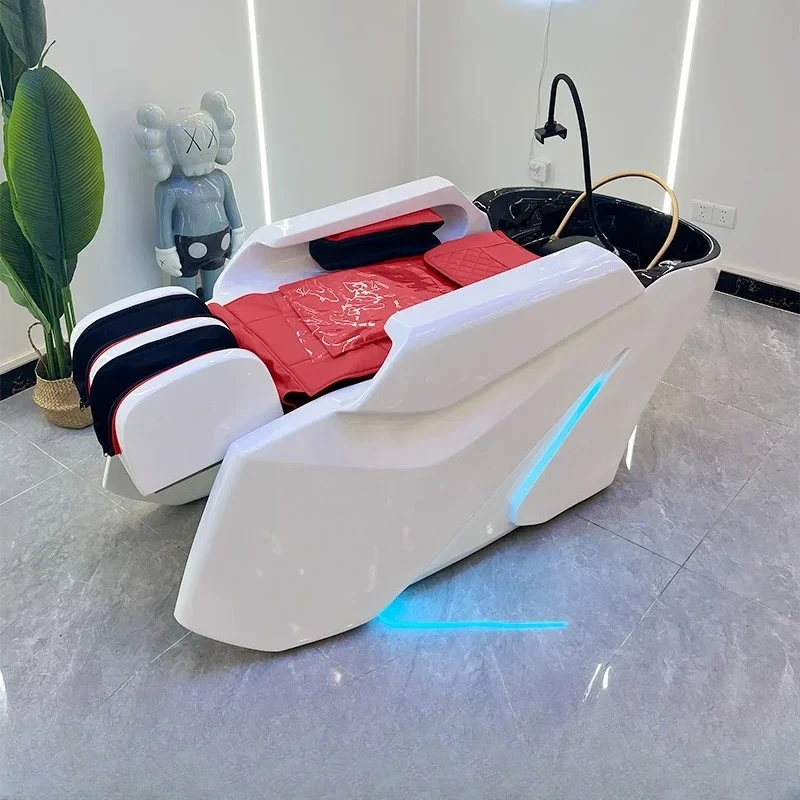 

Smart Massage Comfortable Washbasin Water Therapy Shampoo Chair Stylist Shaving Chaise Coiffure Commercial Salon Furniture