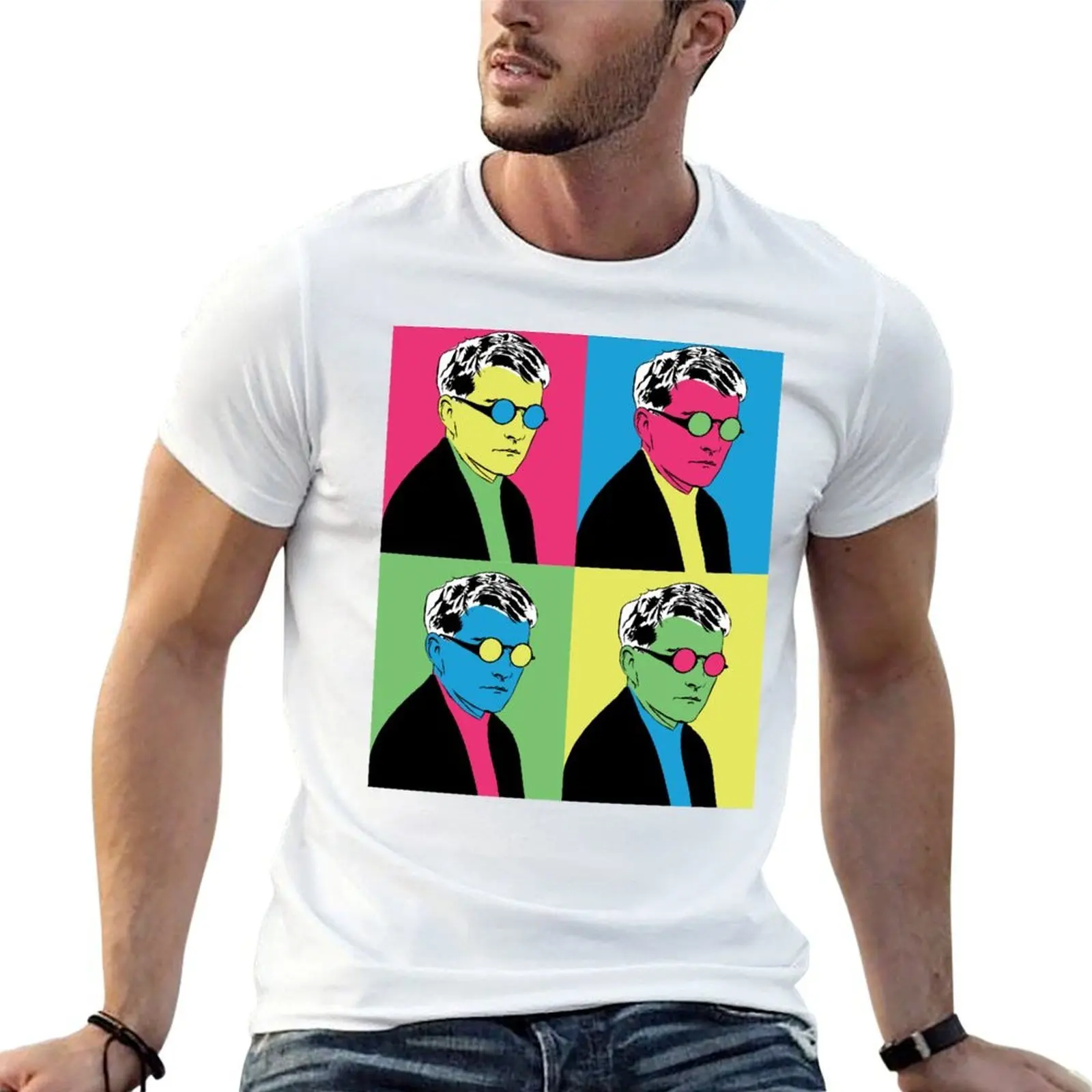

Pop art Shostakovich T-Shirt cotton t shirt pack g man t shirts for men t shirt man cotton T-Shirt