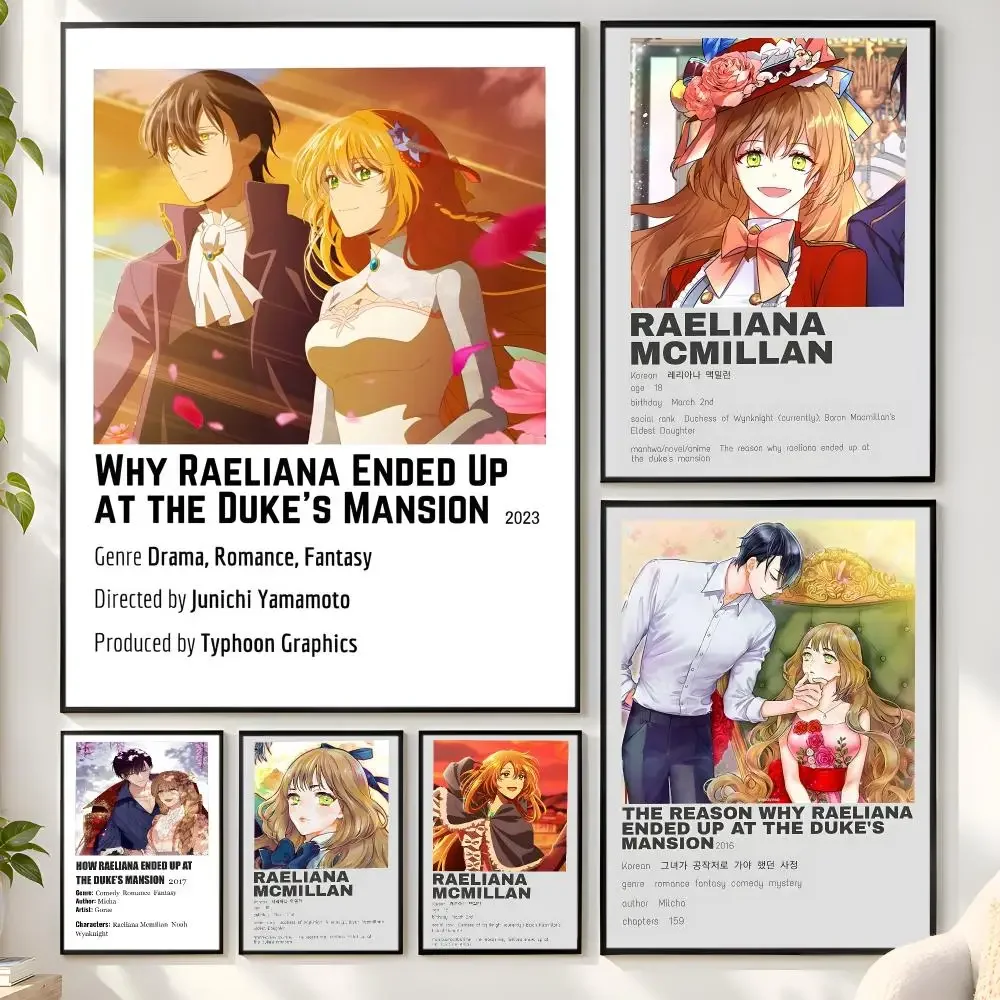 The Reason Why Raeliana Ended Up The Duke's Mansion Poster Matte Wall Peel And Stick Decor Bedroom Living Room Office Dorm Home