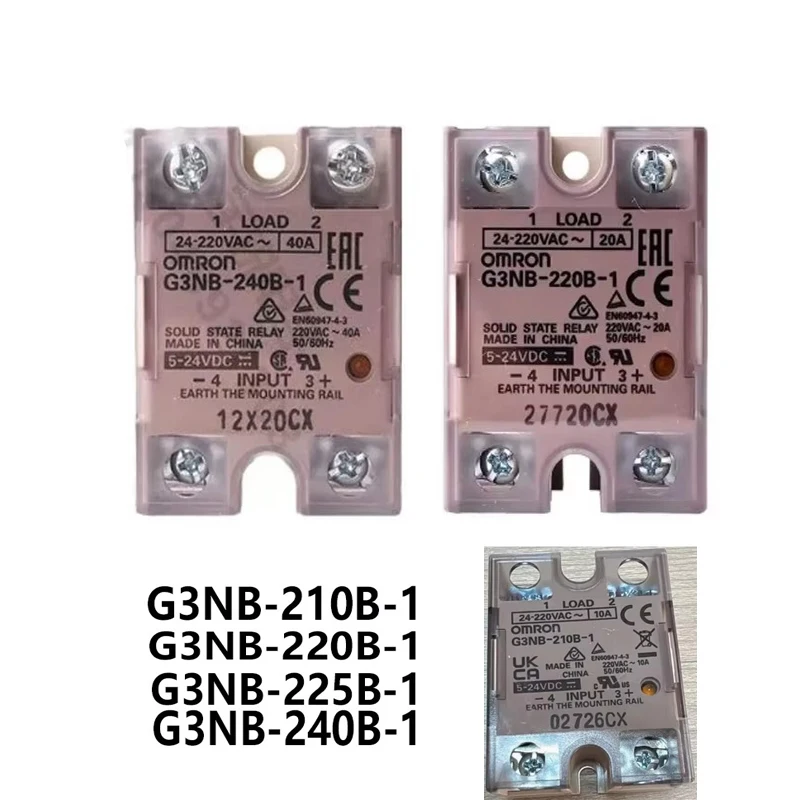 1/2pcs Genuine G3NB-220B-1 225B-1 240B-1 G3NB-210B-1 DC5 24V Solid State Relay (SSR) For Voron 2.4 Trident VzBot 3D Printer