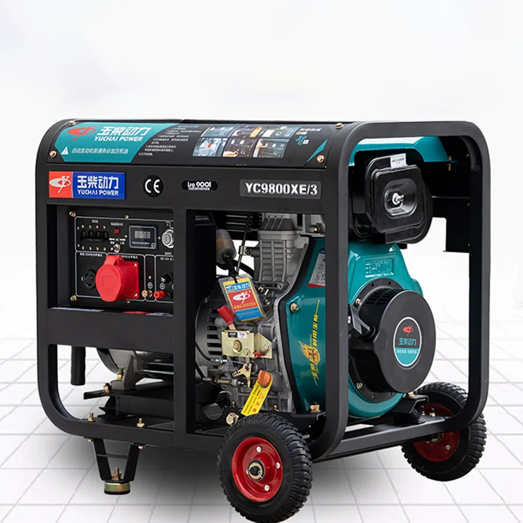 YUGONG High Reliability Portable Power Generator Set 3 Phase Small Diesel Generator 8kva