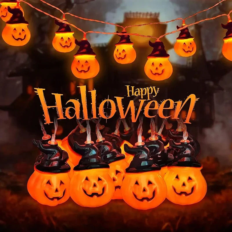 

Outdoor Solar Garden Wind Chime Lights Skull and Pumpkin Hallowen Courtyard Atmosphere Waterproof Decoration Lamp