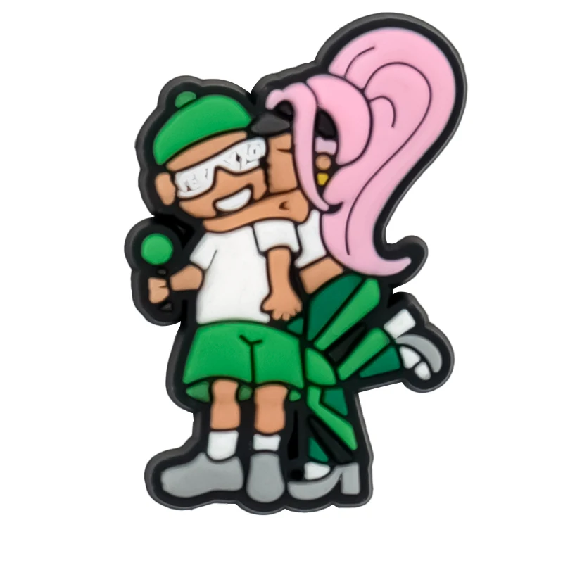 1/50 Stück rosa Schmetterling Schuh Charms Cowboy Hut Stiefel Kirsche Kaninchen Meerjungfrau Schuh Zubehör Karol G Schuh Dekorationen Pins Clogs – Detail 2
