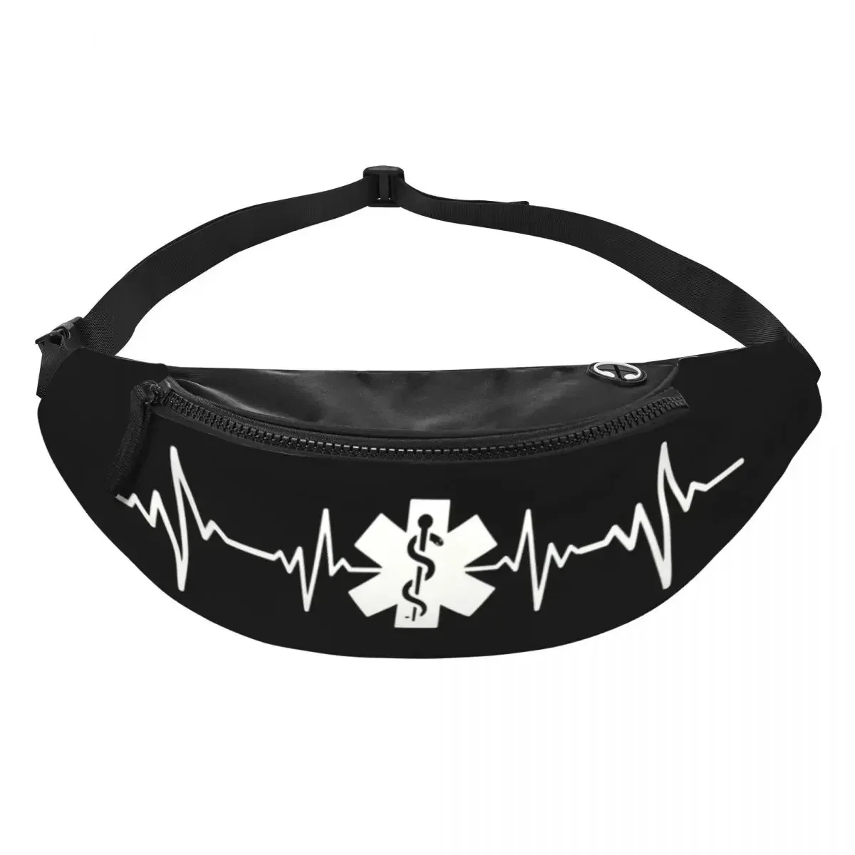 من الحياة نبضات القلب حزمة مراوح النساء الرجال مخصص Emt حقيبة الخصر Crossbody للسفر المشي لمسافات طويلة الهاتف المال الحقيبة