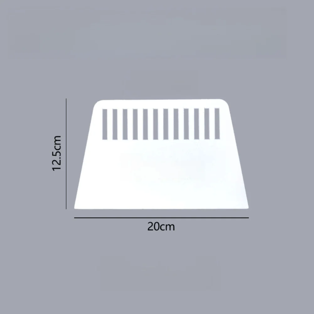 3 Pieces PP Plastic Scraper Set with Rounded Edges and Trapezoidal Shape for Smoothing Putty Wallpaper and Glue