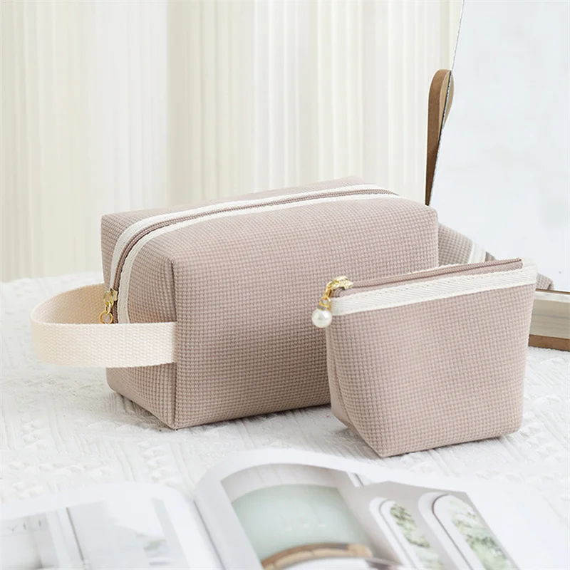 2pcs/Set Women Makeup Bag Travel Portable Cosmetic Bags Female Multifunctional Large Capacity Organizer For Ladies Washbag