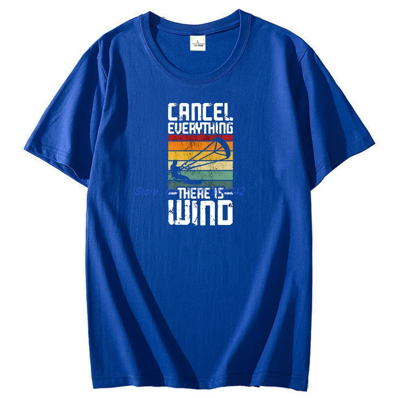 Vintage Kiteboarding Kitesurfing Graphic T Shirts Birthday Gifts T-Shirt Cotton Short Sleeve T-Shirts Tees Tops Mens Clothes