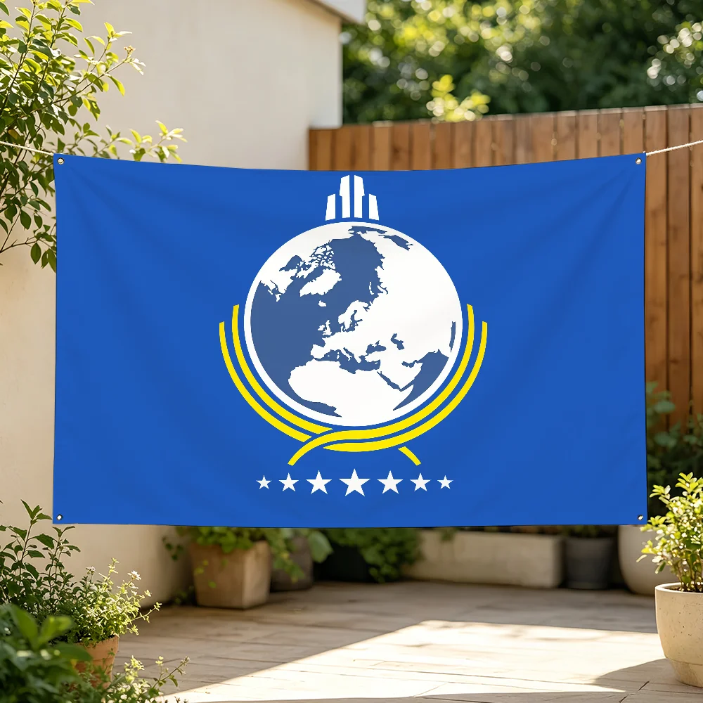 The Flag Tapestries For Classroom Dormitory Camping S-Super E-Earth  Picnic Party Cheering Home Indoor Outdoor Decor