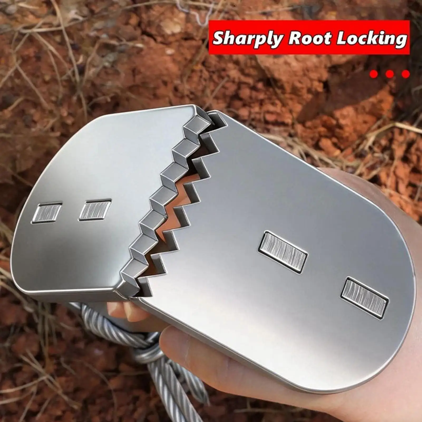 Tree Root Remover Tool Ergonomic Rustproof Anti-Slip Multi-Purpose Extractor Tree Sapling Root Puller Tool For Planting