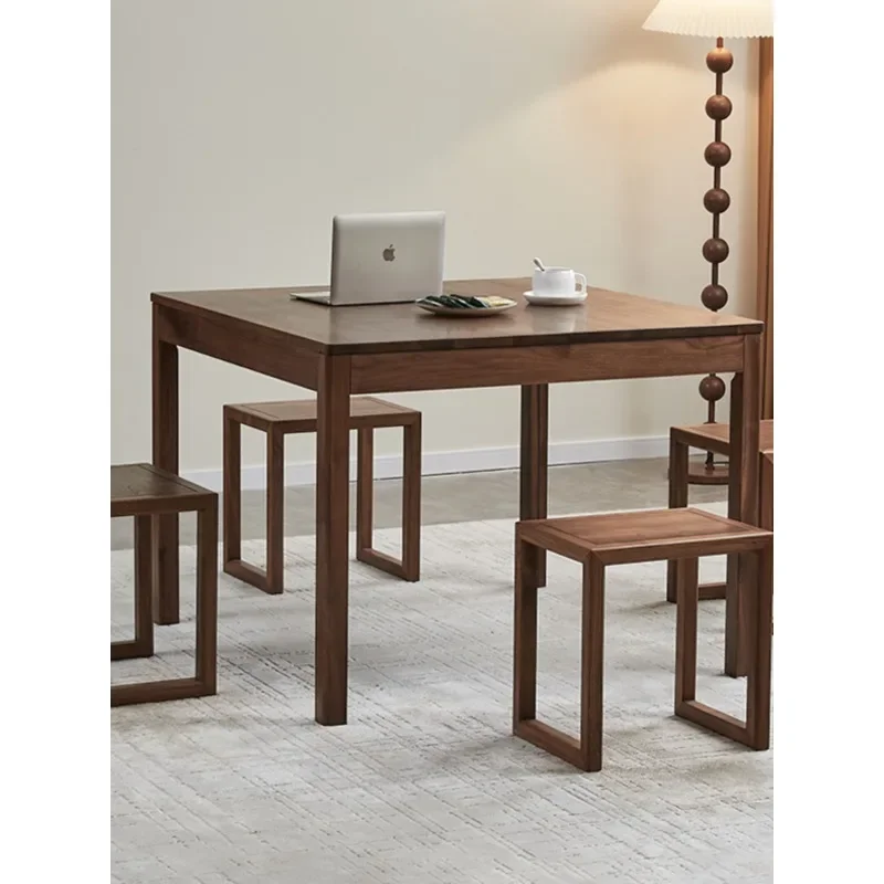 

North American black walnut square eight immortals table, tea table