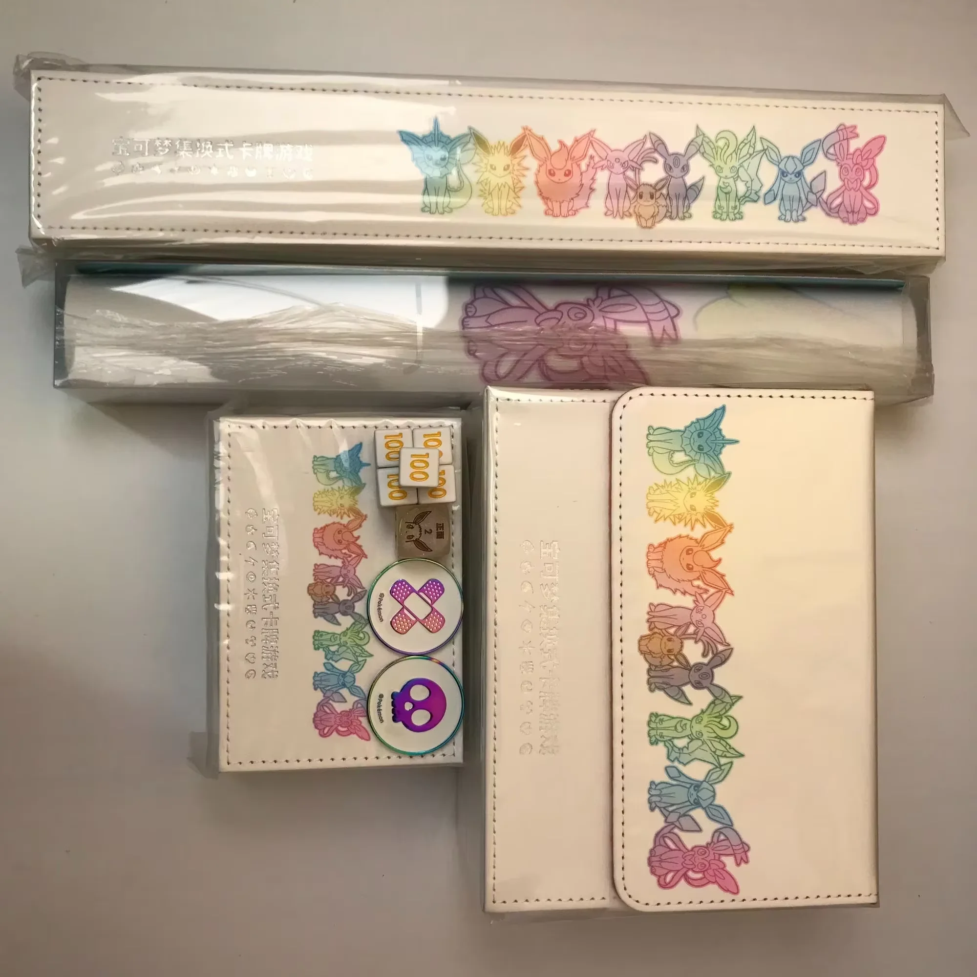 Op voorraad Eevee Advanced Gift Box Eevee Game Peripherals Card Box Indicator Box Ptcg Card Collection Hobby Bureau Verjaardag Speelgoed Cadeau