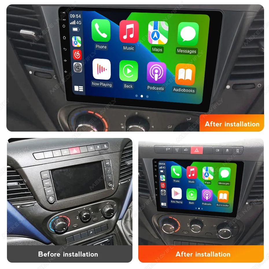 NaviFly Android Auto Car Radio Multimedia Video Player For Iveco Daily 2013-2021 BT CarPlay Navigation GPS Autoradio QLED 2 Din