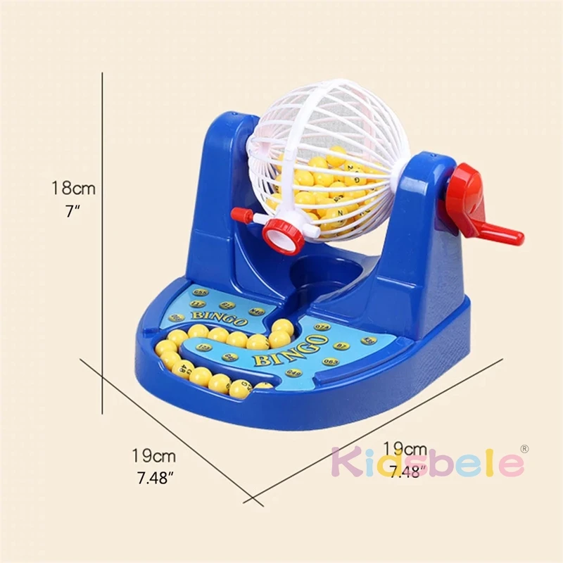 Lottery Numbers Ball Fun Family Interaction Game Machine Large Bingo Lotto Game Revolving Machine Desktop Puzzle Toy Multiplayer