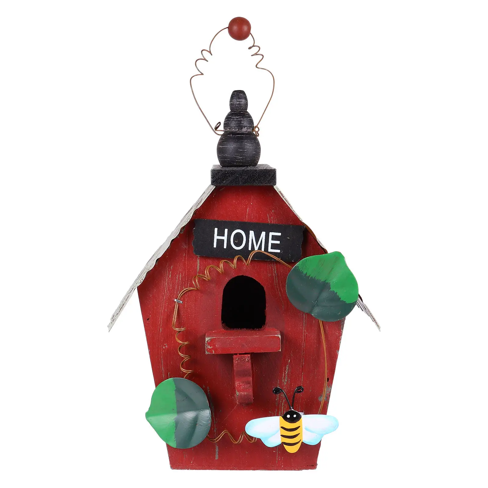 

Garden Style Wooden Bird Pendant Exquisite Hanging Wooden Ornament for Home Office Window Christmas Tree Decoration