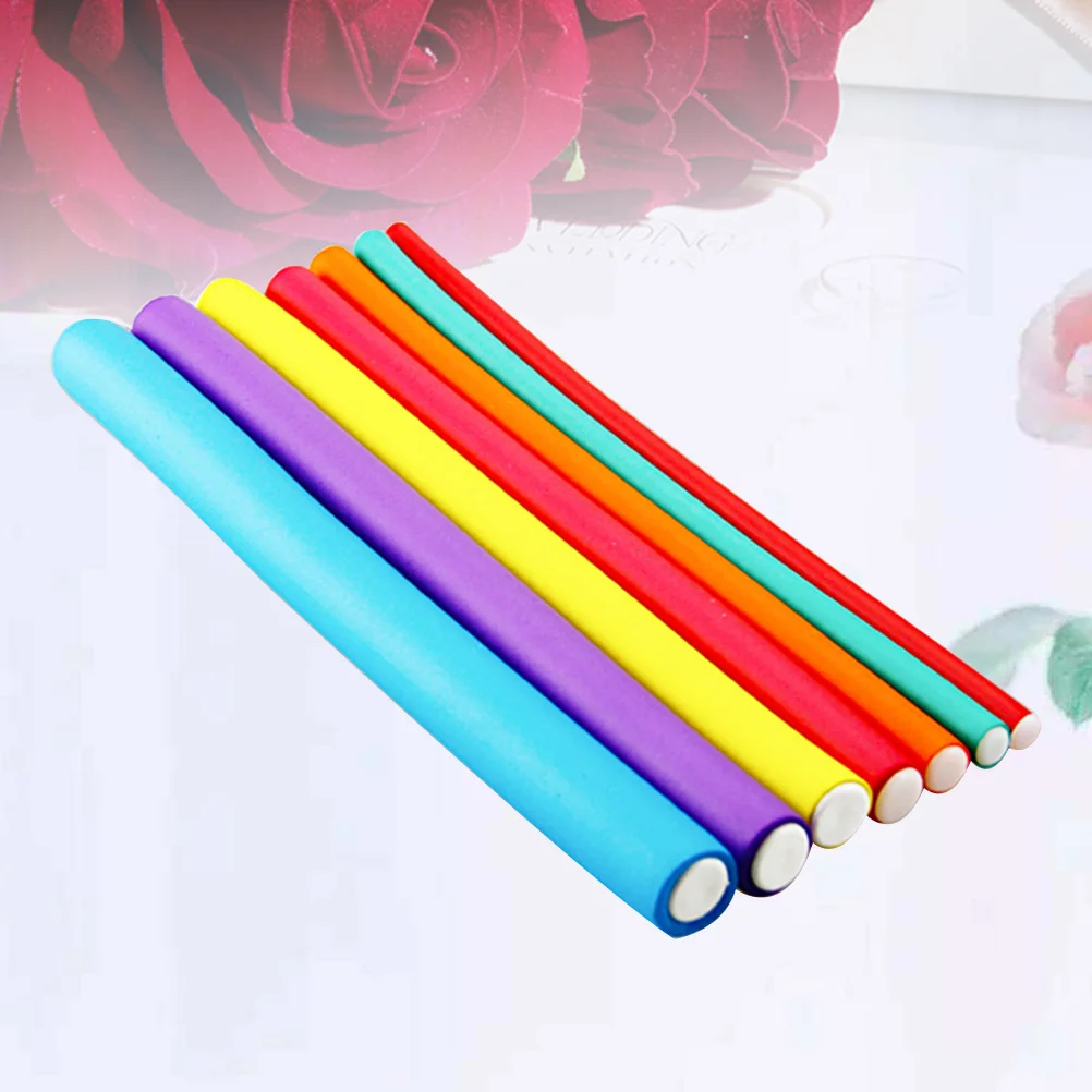 

20Pcs Universal Hair Curling Rollers Cold Wave Flex Rod Sponge Sticks Long Short Hair Curler Spiral Waves Spiral Curls Long