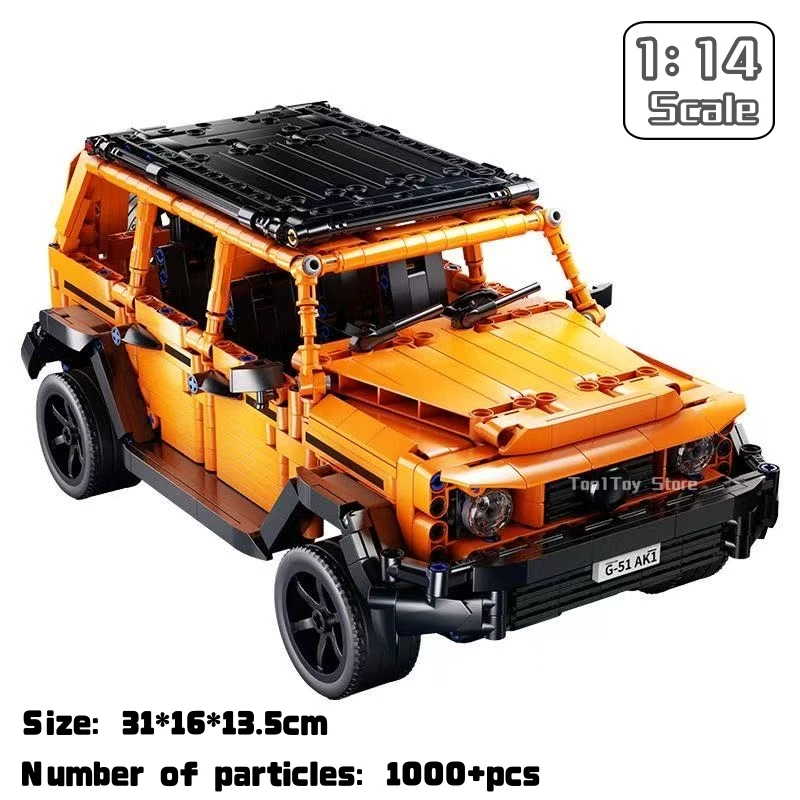 التقنية 1:14 المهنية خط الطرق الوعرة سيارة بنة G500 SUV البناء الطوب مركبة لعبة مجسمة هدية للطفل الكبار