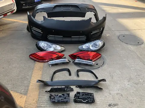 포르쉐 파나메라 터보용 차체 키트 앞 범퍼 서라운드 그릴 헤드라이트 테일 라이트