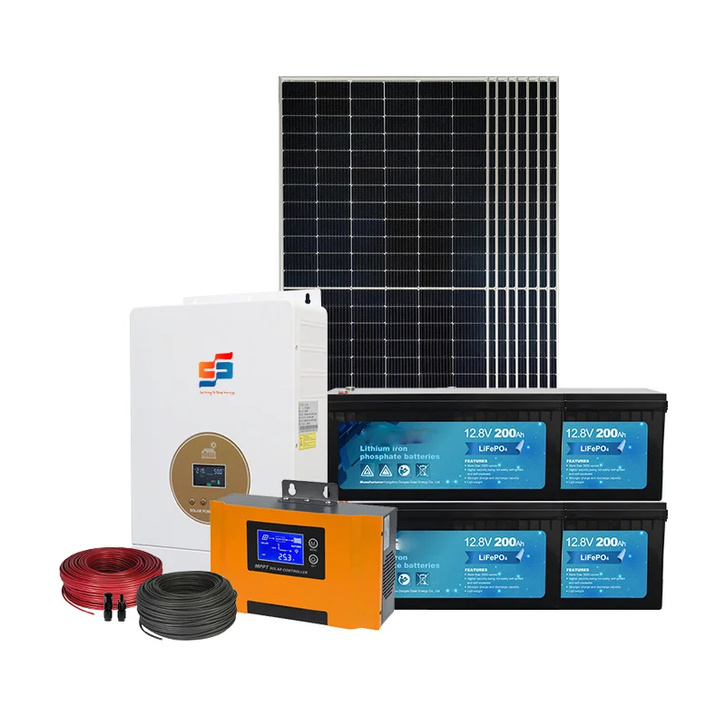 Home 5KW 10KW Off Grid Solar Power System Complete Set All In One Solar Panel Kit Home Energy Storage Solution