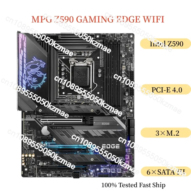 For MPG Z590 GAMING WIFI Motherboard 128GB LGA 1200 DDR4 ATX Mainboard 100% Tested Fast Ship