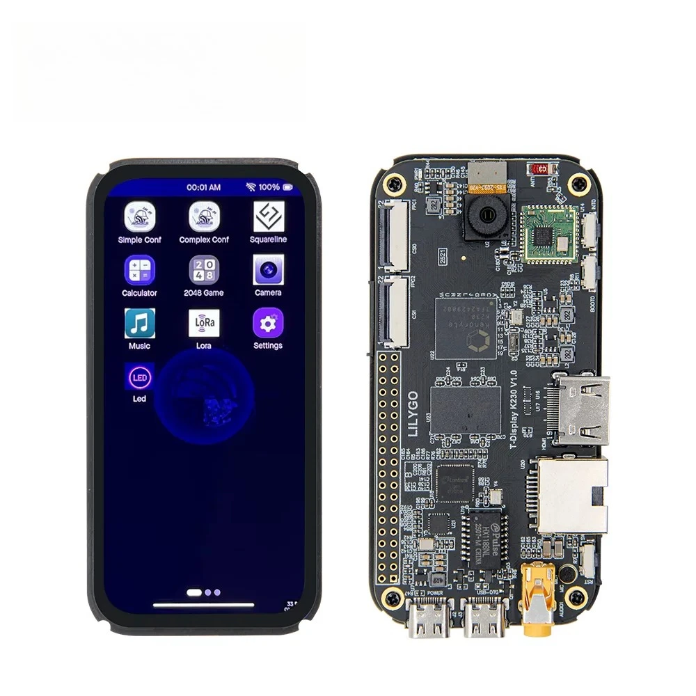 LILYGO T-Display K230 Dual Core CPU LoRa Touch AMOLED HDMI Camera Development Board