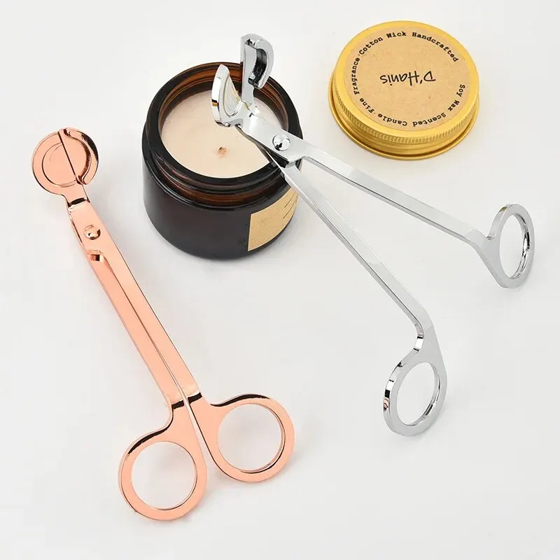 High Quality Candle Wick Scissors Clip Stainless Steel Scented Candle Tools DIY Candle Making Kit Party Gifts Wedding Souvenirs