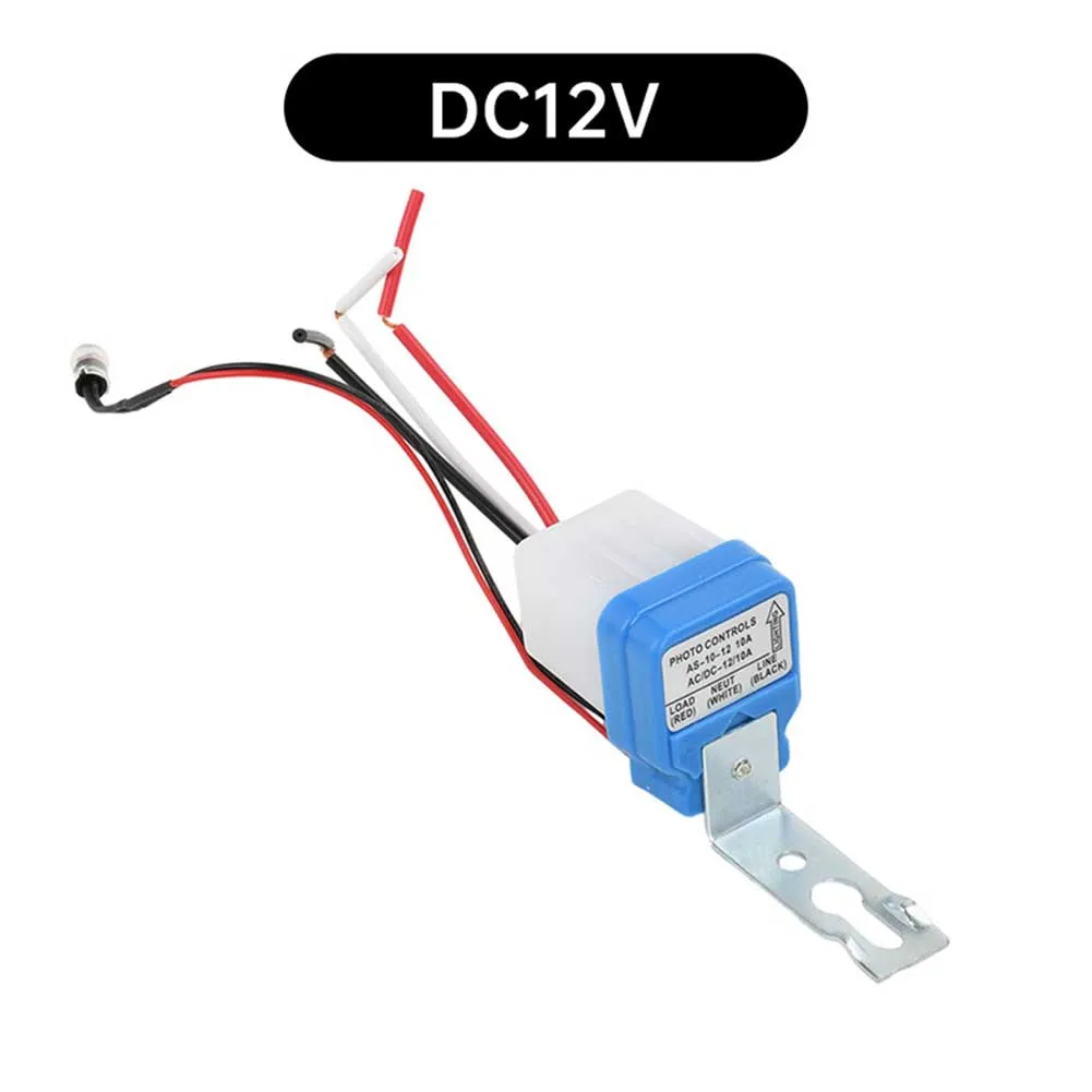 AS10 12V Automatic Light Control Switch with Twilight Sensor for Outdoor Lighting including For Streetlights and Pathway Lamps