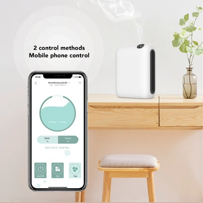 200ml Essential Oil Diffuser Automatic Misting Aromatherapy Diffuser Smart Scent Machine With Timer For Home Office 100-240V
