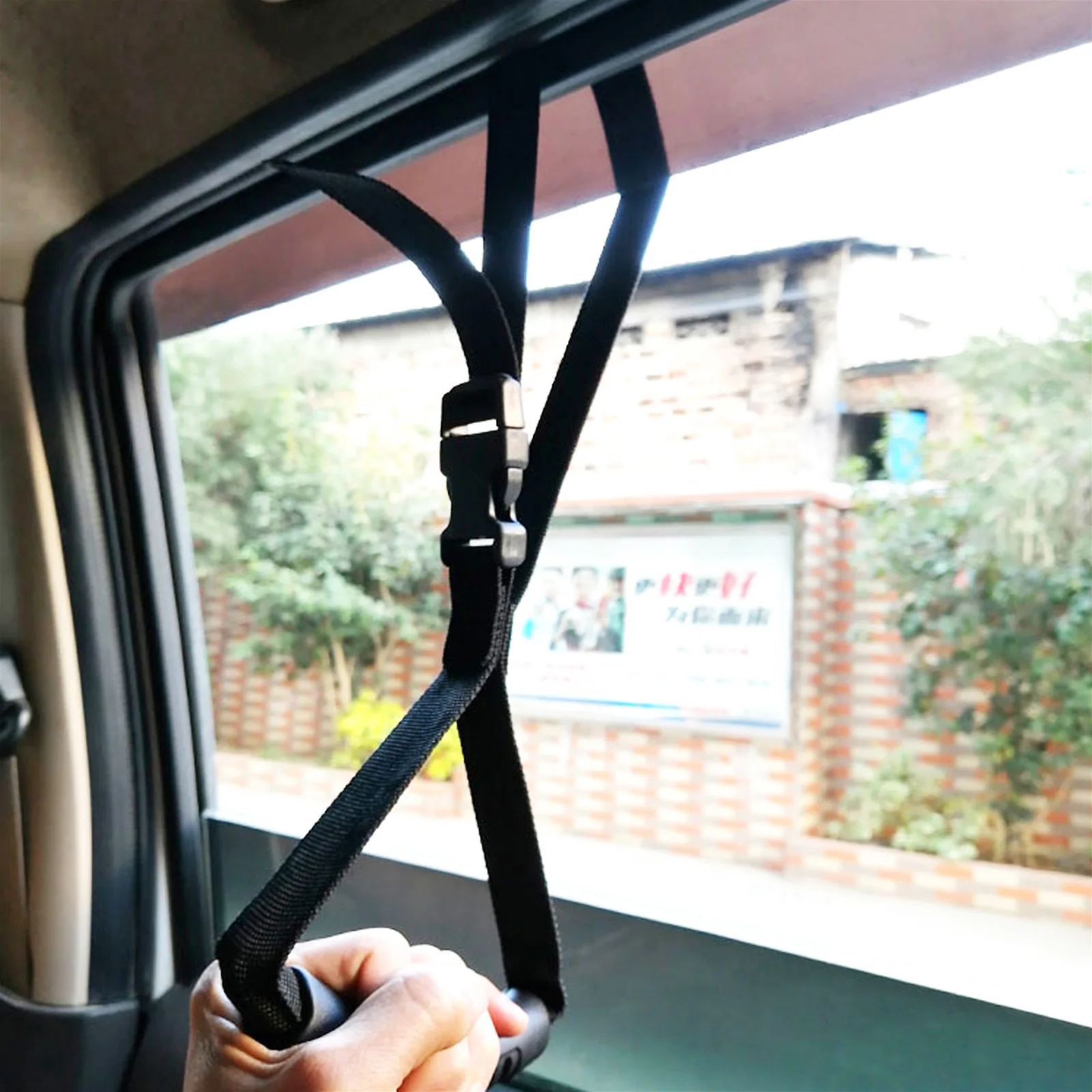 

Ergonomic Car Safety Handle Auto Support Elderly Vehicle Standing Aid Hook Grip Auxiliary Armrest Easy Install Portable