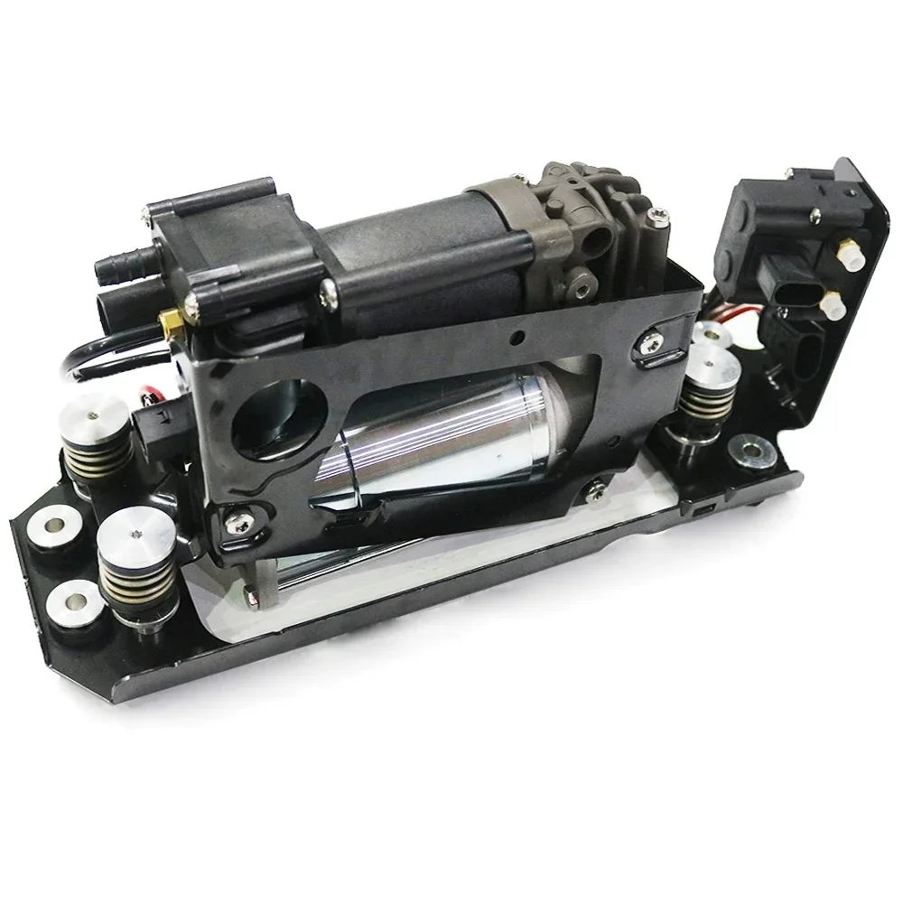 Air Suspension Air Compressor With Suspension Valve Bracket Fit BMW F01 F02 F04 750Li 760Li 37206789450