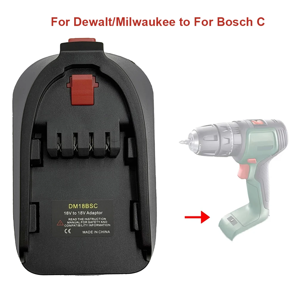 

Адаптер-переходник для аккумулятора Dewalt/Milwaukee, литий-ионный аккумулятор 18 В, конвертер для электроинструментов серии Bosch PBA