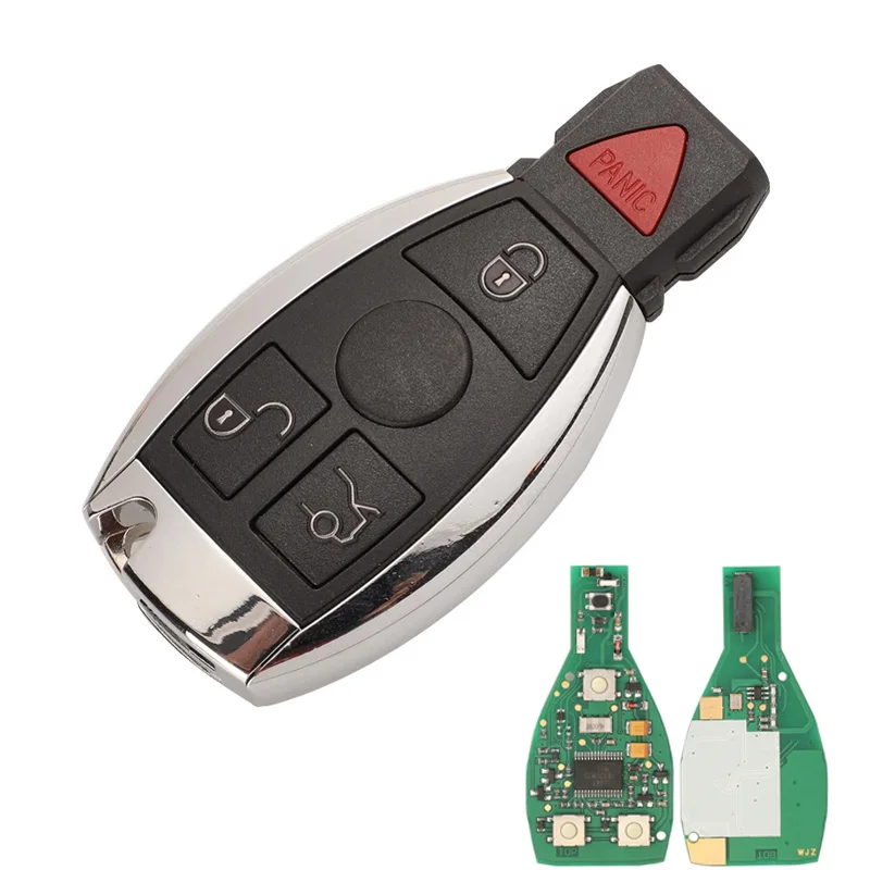 FCCID IYZ3317 3+1 Buttons Car Key NEC Chip Compatible 2000-2010 C E S Class Sprinter Viano Vito FskSmart Mercedes Benz
